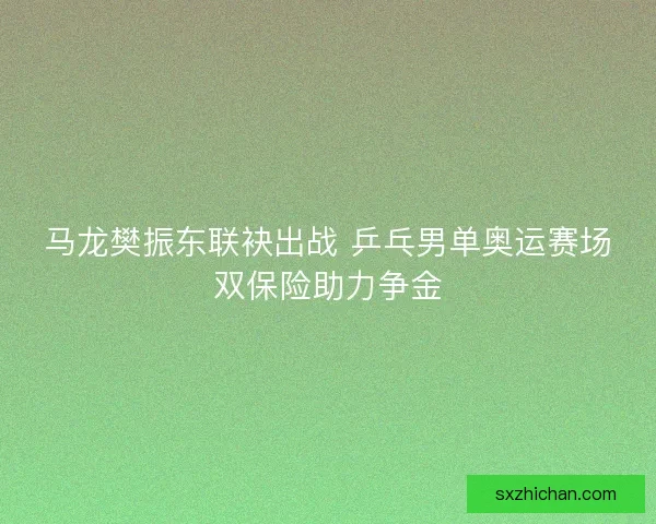 马龙樊振东联袂出战 乒乓男单奥运赛场双保险助力争金 马龙樊振东联袂出战 乒乓男单奥运赛场双保险助力争金